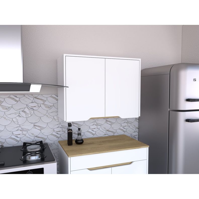 MUEBLE MURAL 80X60X34 2 PUERTAS FM-008B BLANCO-4