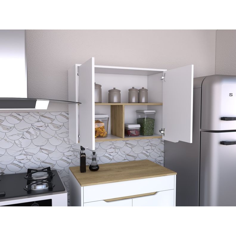 MUEBLE MURAL 80X60X34 2 PUERTAS FM-008B BLANCO-5