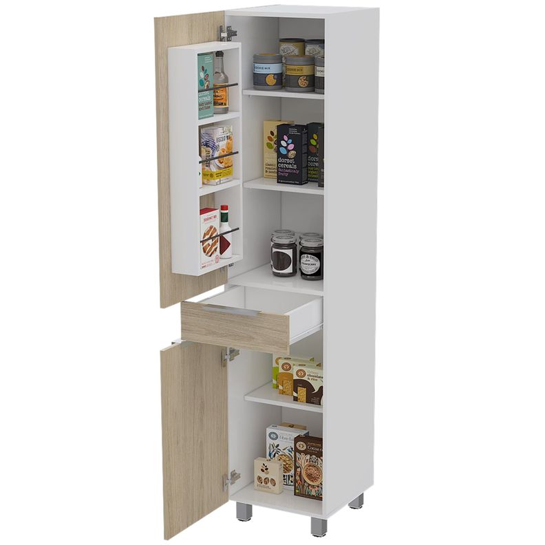 MUEBLE ALACENA 2 PUERTAS 1 CAJON FM-011C- CAFÉ CLARO-3