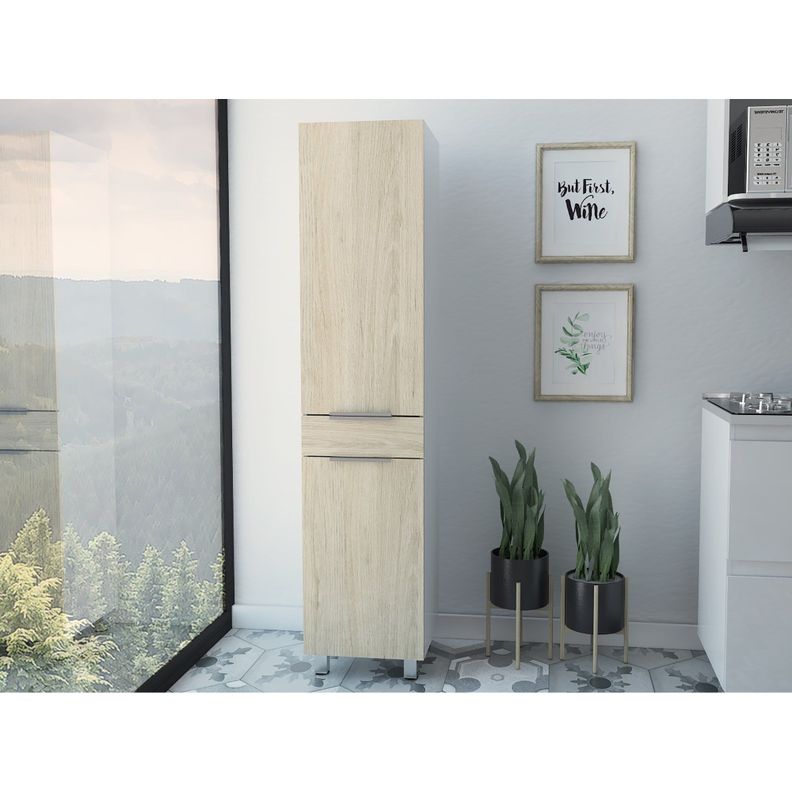 MUEBLE ALACENA 2 PUERTAS 1 CAJON FM-011C- CAFÉ CLARO-4