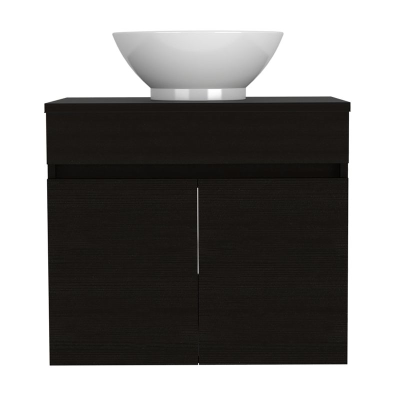 Mueble Vanitorio 2 Puerta Fm-001 Negro-1