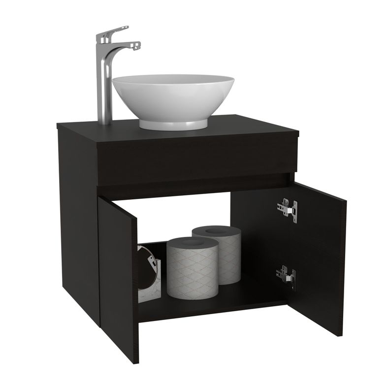 Mueble Vanitorio 2 Puerta Fm-001 Negro-3