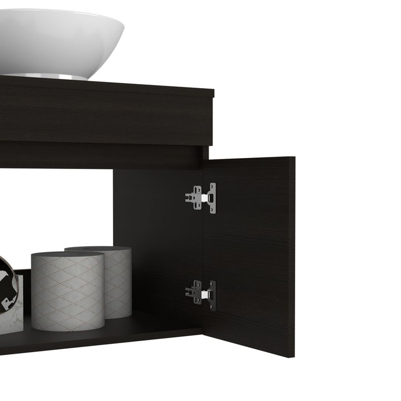 Mueble Vanitorio 2 Puerta Fm-001 Negro-6