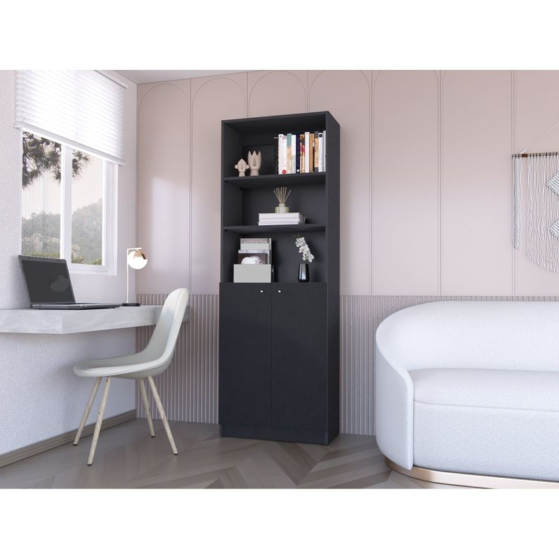 ESTANTE 2 PUERTAS FM-020N NEGRO-4