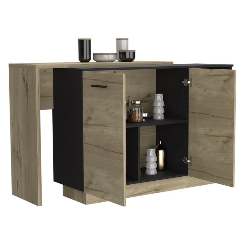 ISLA DE COCINA 2 PUERTAS FM-009C - CAFÉ CLARO-3