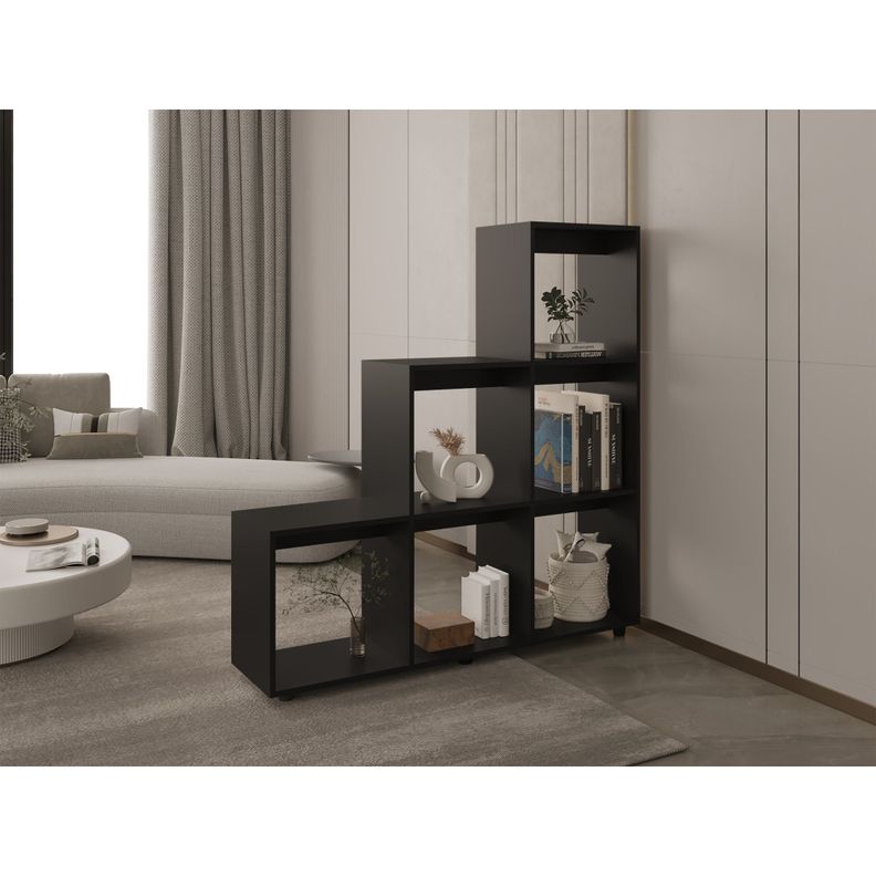 BIBLIOTECA ESCALERA FM-011N - NEGRO-3