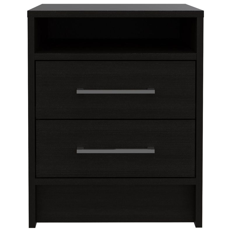 VELADOR 2 CAJONES FM-019N - NEGRO-1