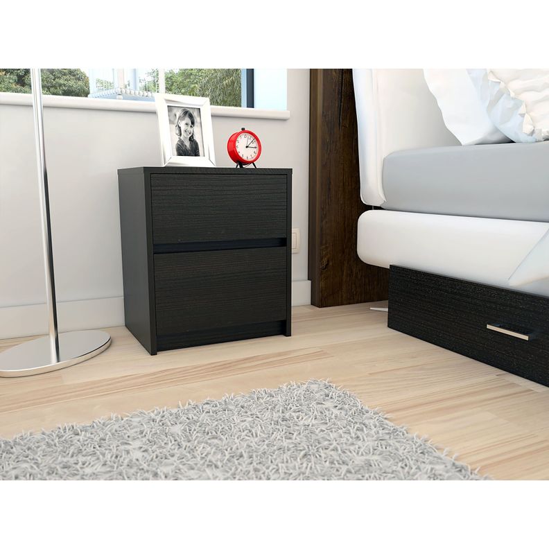 VELADOR 2 CAJONES FM-024N - NEGRO-3