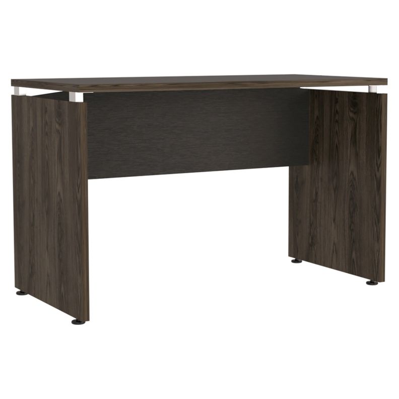 ESCRITORIO 120X75X60 CM FM-008N NEGRO Y CAFÉ OSCURO-0