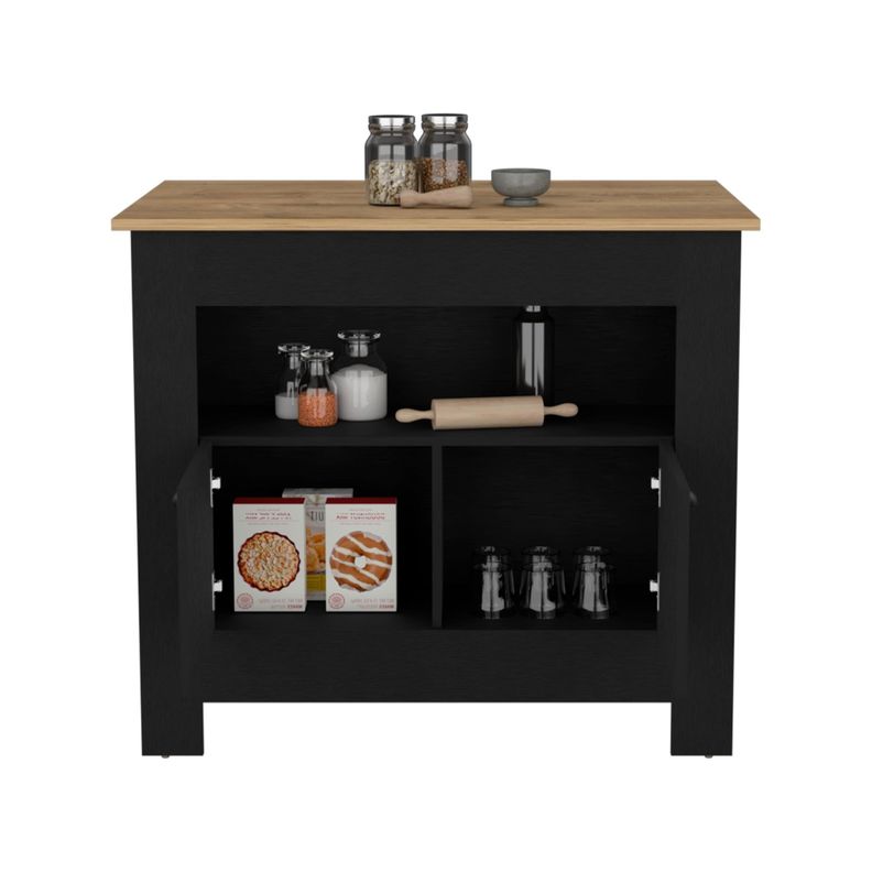ISLA DE COCINA 2 PUERTAS FM-005N NEGRO-2