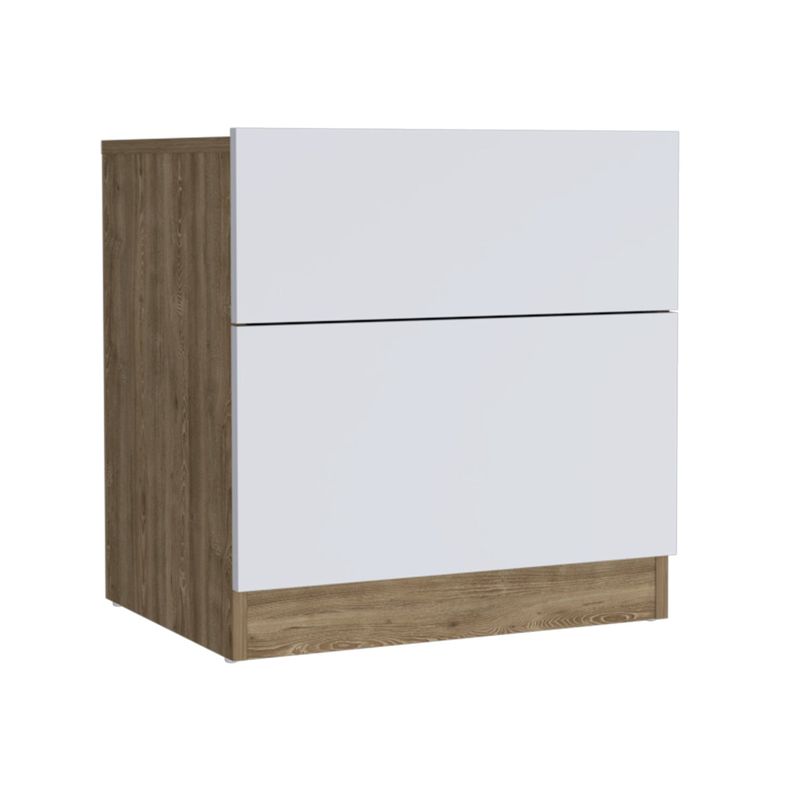 VELADOR 1 CAJON 1 PUERTA FM-023C - CAFÉ CLARO / BLANCO-0