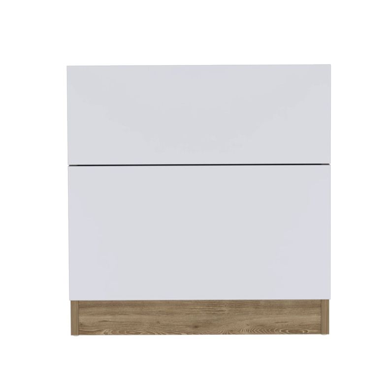 VELADOR 1 CAJON 1 PUERTA FM-023C - CAFÉ CLARO / BLANCO-1