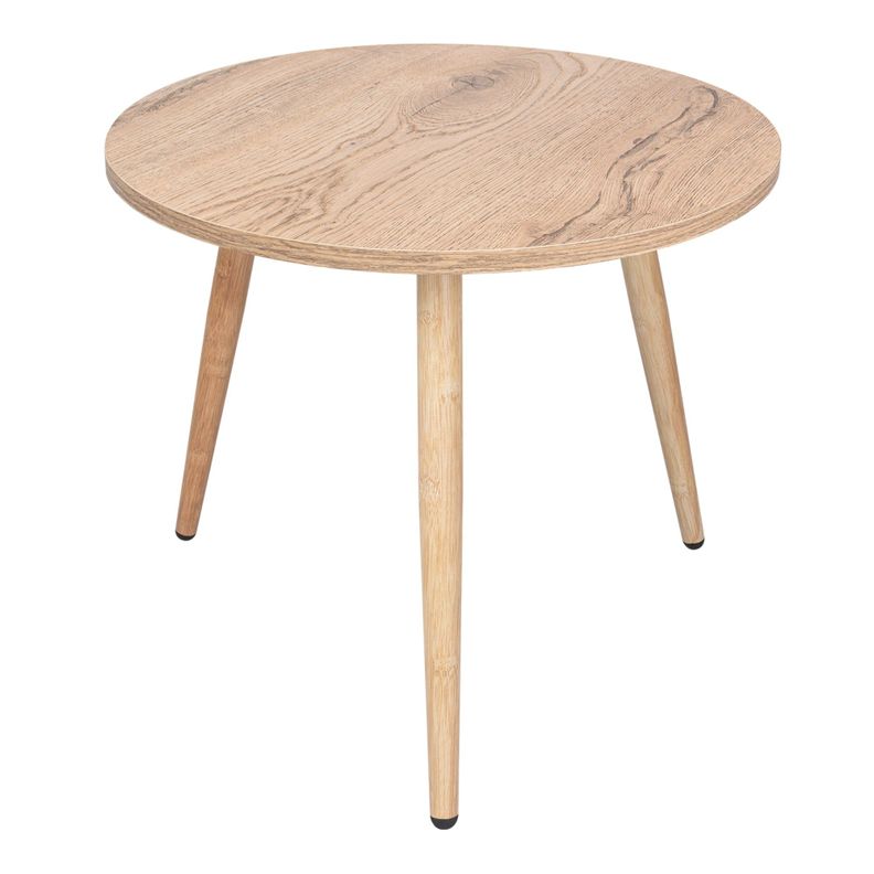 Mesa Lateral Aux Cafe Claro 41,5X47,9X47,9 Cm
