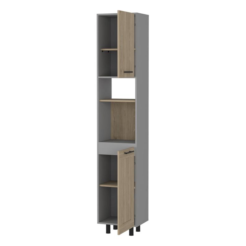 MUEBLE DESPENSA 2 PUERTAS FM-004G GRIS-1