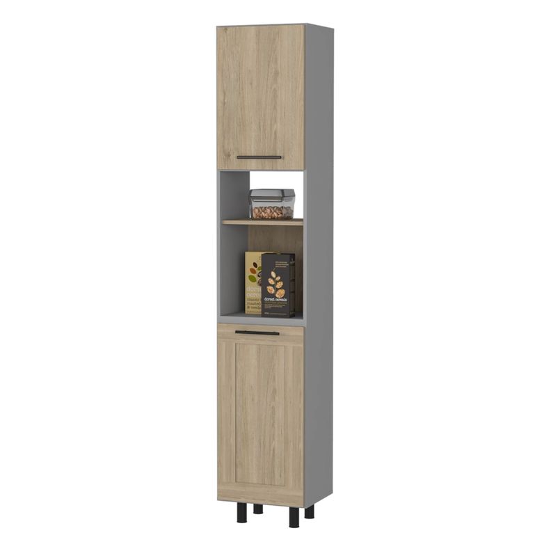 MUEBLE DESPENSA 2 PUERTAS FM-004G GRIS-2