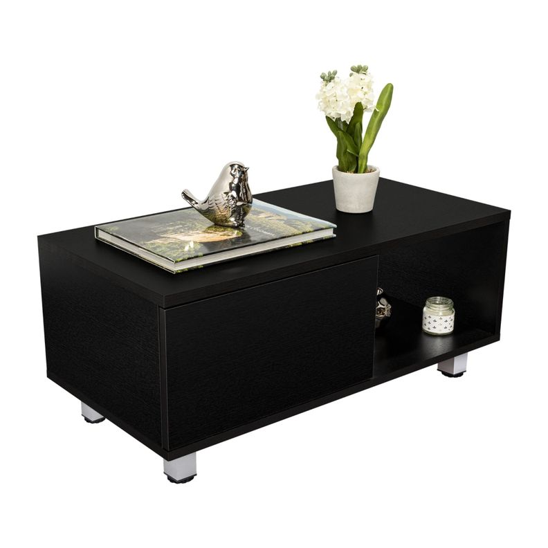 MESA DE CENTRO 1 CAJON FM-017N - NEGRO-3