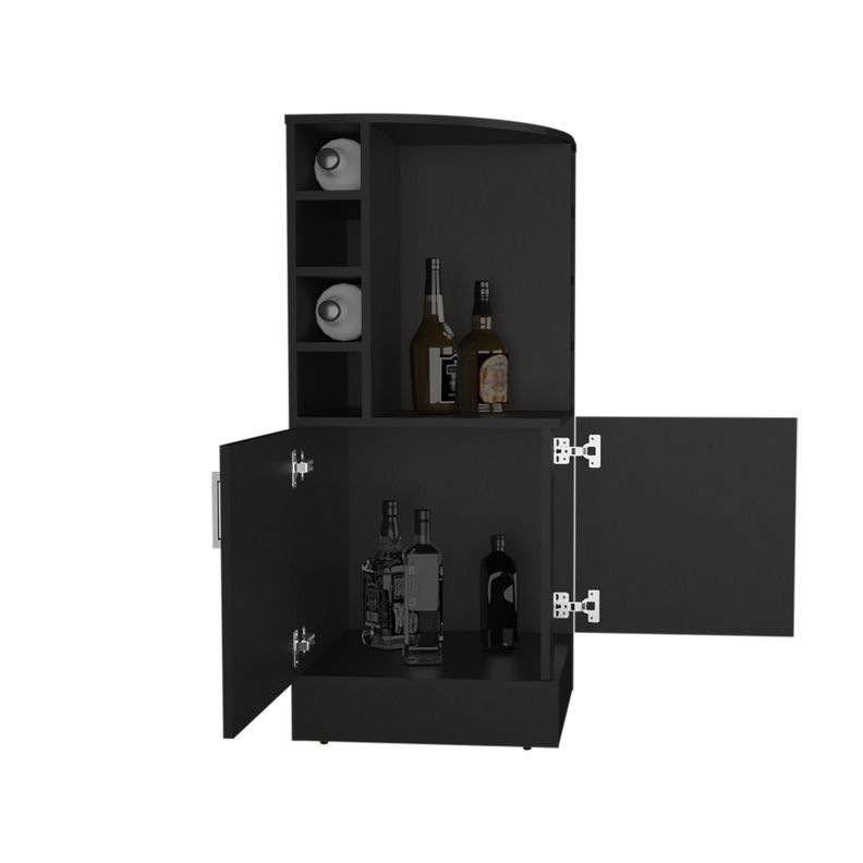 BAR ESQUINERO 2 PUERTAS Y PORTA BOTELLAS FM-015N NEGRO-3