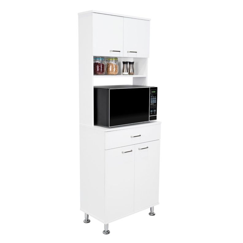 MUEBLE MICROONDAS 4 PUERTAS 1 CAJON FM-012B BLANCO-3