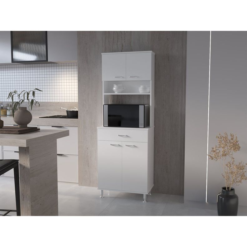 MUEBLE MICROONDAS 4 PUERTAS 1 CAJON FM-012B BLANCO-4