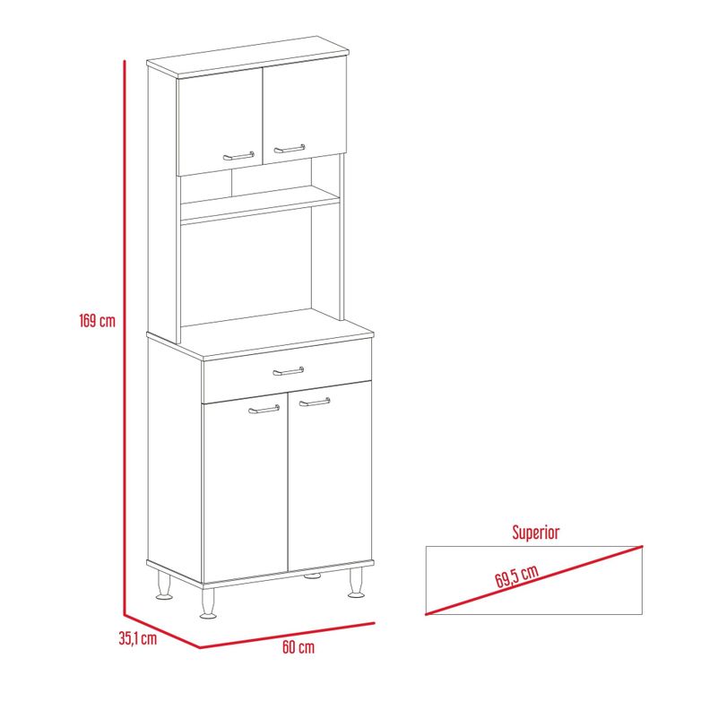 MUEBLE MICROONDAS 4 PUERTAS 1 CAJON FM-012B BLANCO-6