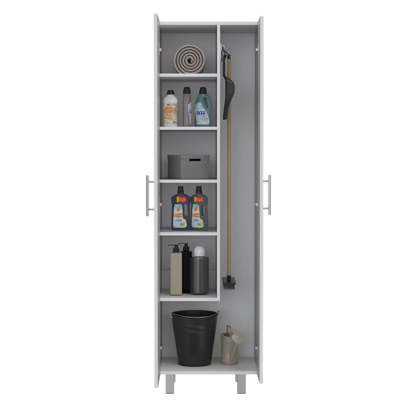 MUEBLE DE ASEO 2 PUERTAS FM-016B BLANCO-2