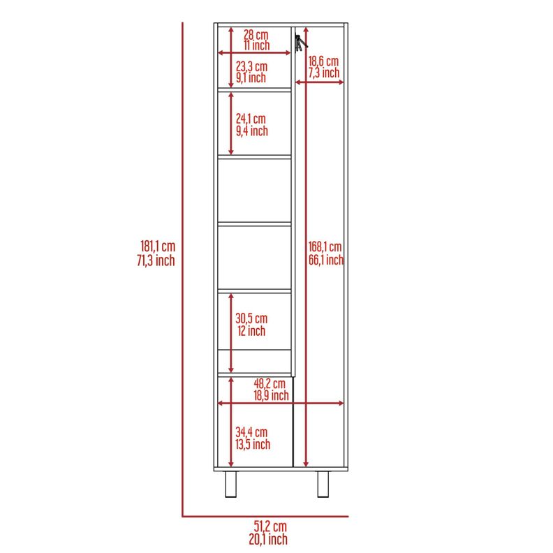 MUEBLE DE ASEO 2 PUERTAS FM-016B BLANCO-7