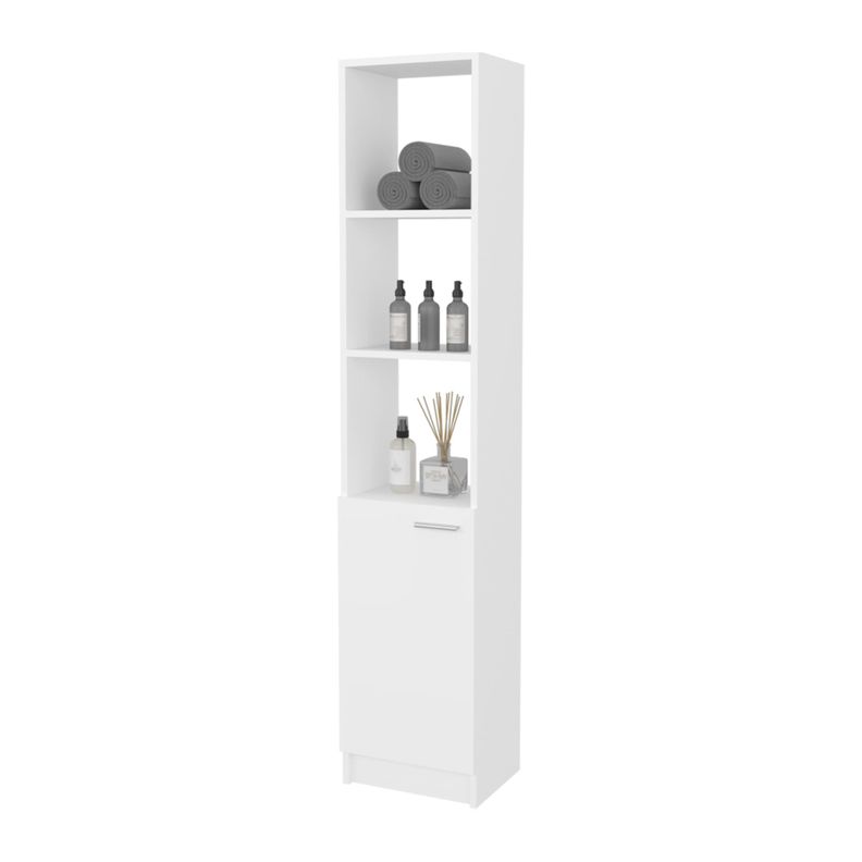 ESTANTE ORGANIZADOR BAÑO 1 PUERTA FM-011B - BLANCO-2