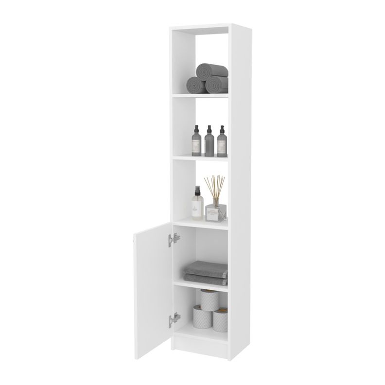 ESTANTE ORGANIZADOR BAÑO 1 PUERTA FM-011B - BLANCO-3