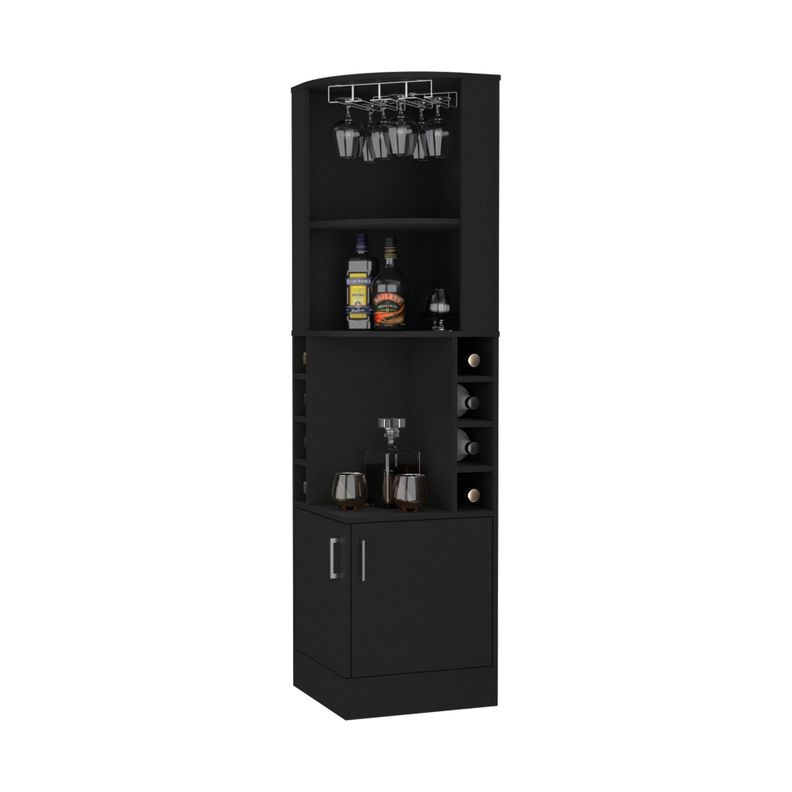 BAR ESQUINERO 8 BOTELLEROS Y PORTACOPAS FM-001C - CAFE OSCURO-2