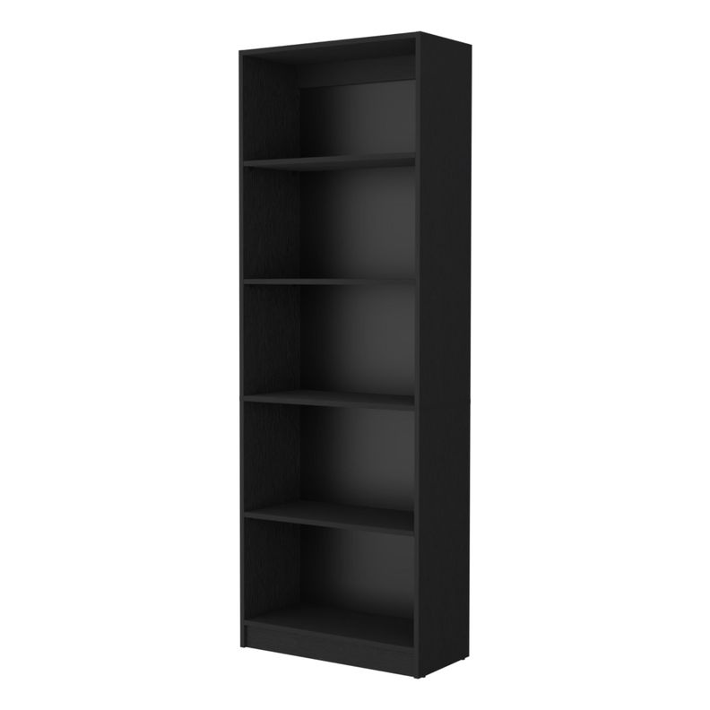 LIBRERO ESTANTE 5 REPISAS MELAMINA FM-019N NEGRO-0
