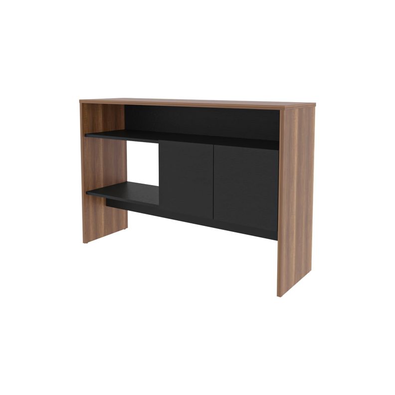 ARRIMO 2 PUERTAS 80X120X35 CM FM-002C - CAFE CLARO / NEGRO-0
