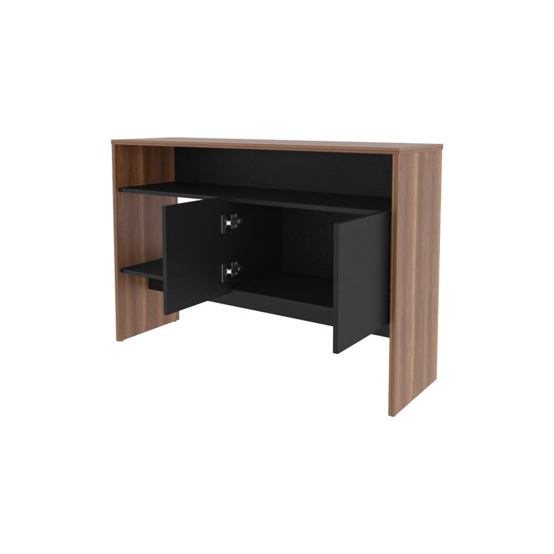 ARRIMO 2 PUERTAS 80X120X35 CM FM-002C - CAFE CLARO / NEGRO-1