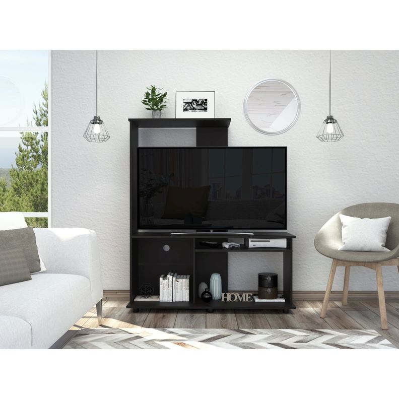 ESTANTE TV 50" CON 5 REPISAS FM-005N - NEGRO-4