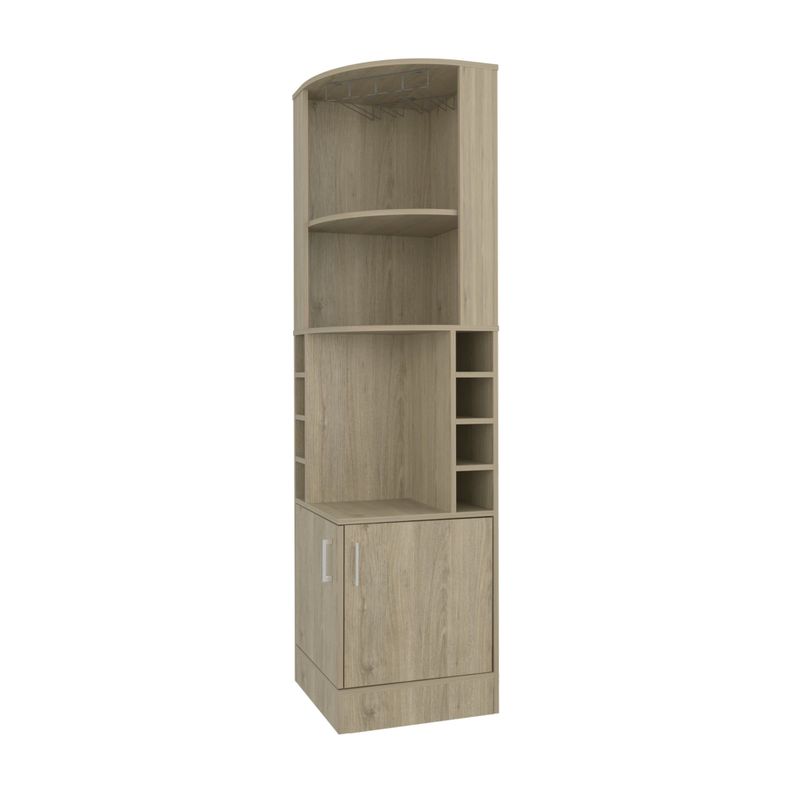 BAR ESQUINERO SOPORTE PARA COPAS FM-001C - CAFE CLARO-0