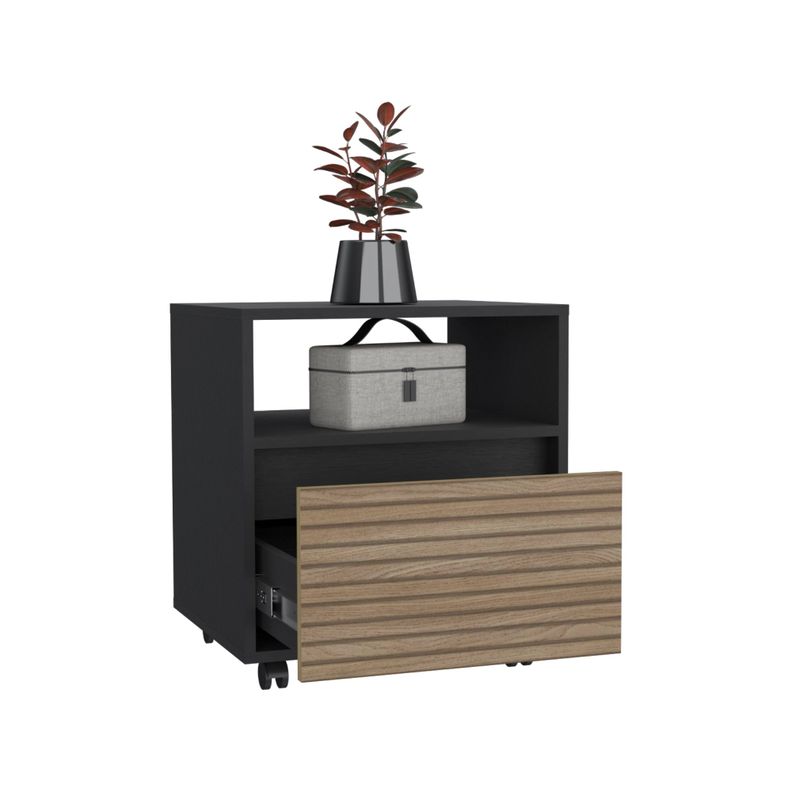 VELADOR CON RUEDAS 1 CAJON FM-018N - NEGRO-3