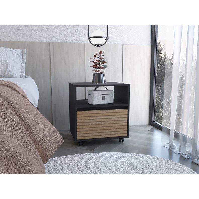 VELADOR CON RUEDAS 1 CAJON FM-018N - NEGRO-4