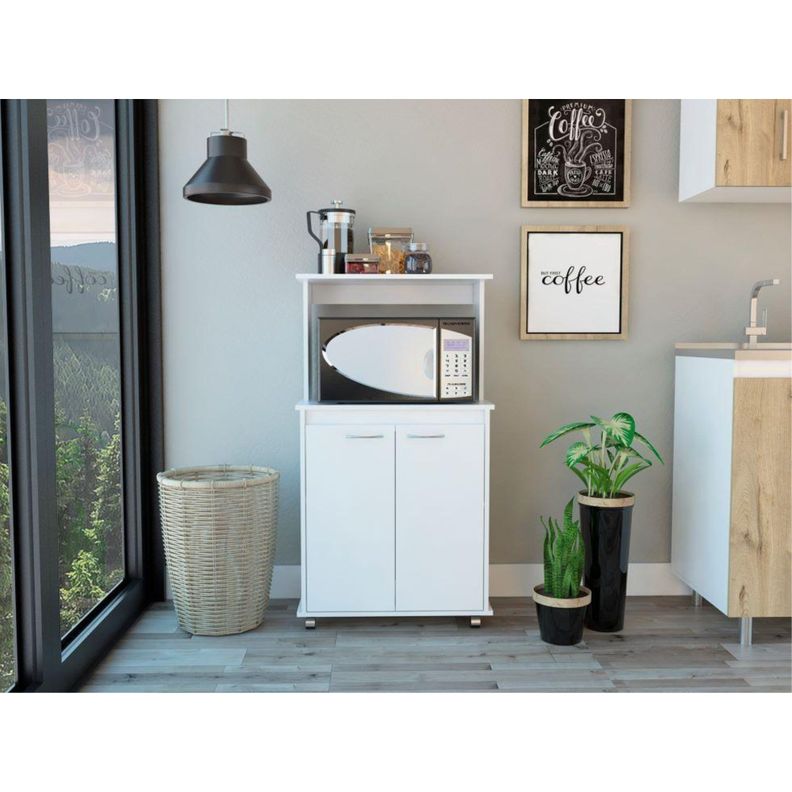 MUEBLE MICROONDAS 2 PUERTAS FM-010B BLANCO-4