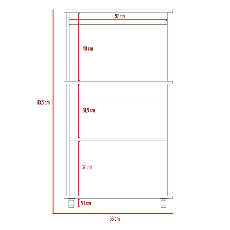 MUEBLE MICROONDAS 2 PUERTAS FM-010B BLANCO-7