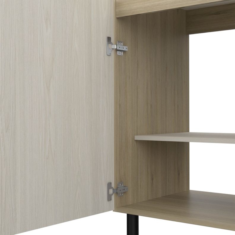 Mueble Base De Cocina 3 Puertas 2 Cajones Fm-003C Café Claro-5