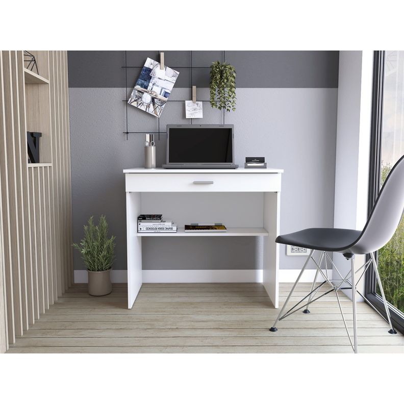 ESCRITORIO 1 CAJON 80X73X49,8 CM - FM-058B - BLANCO-4