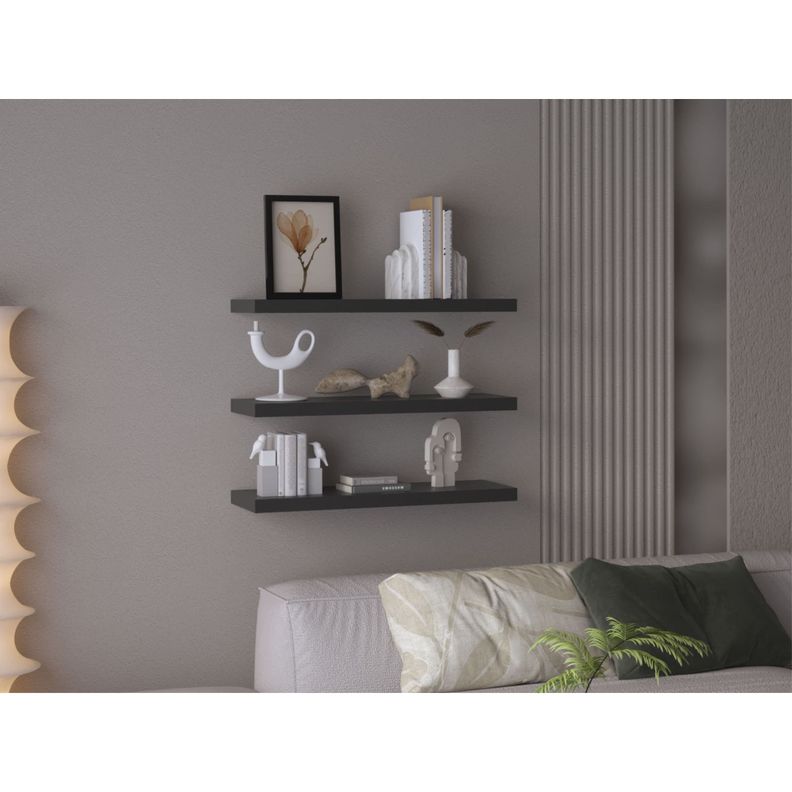 REPISA FLOTANTE 80x25x3,8 CM FM-041N X1 UNIDAD- NEGRO-7