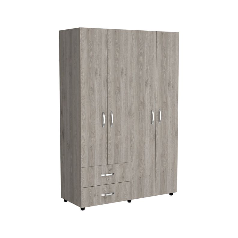 CLOSET 4 PUERTAS 2 CAJONES FM-019C - HUMO-0