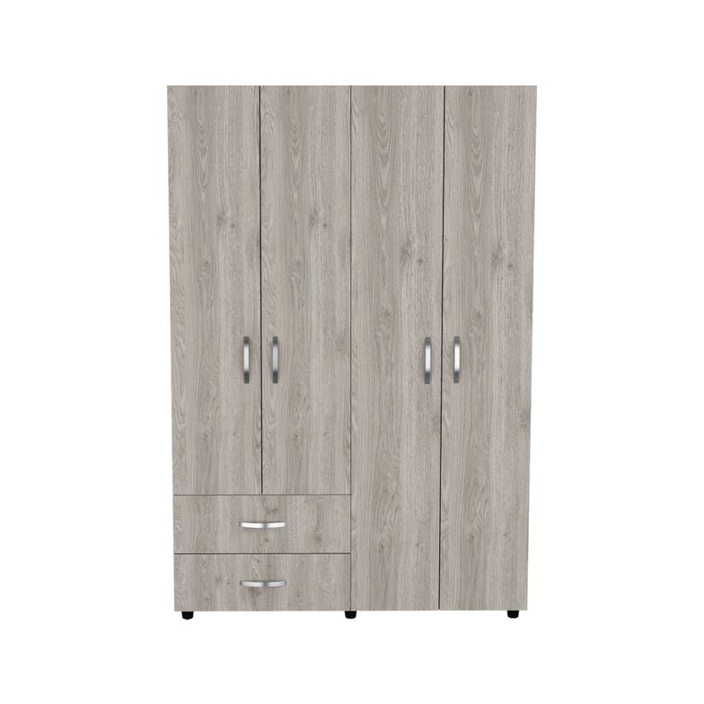 CLOSET 4 PUERTAS 2 CAJONES FM-019C - HUMO-1
