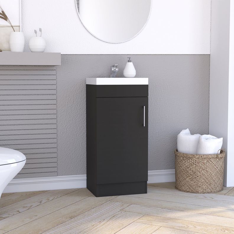 MUEBLE VANITORIO 1 PUERTA FM-005N - NEGRO-4