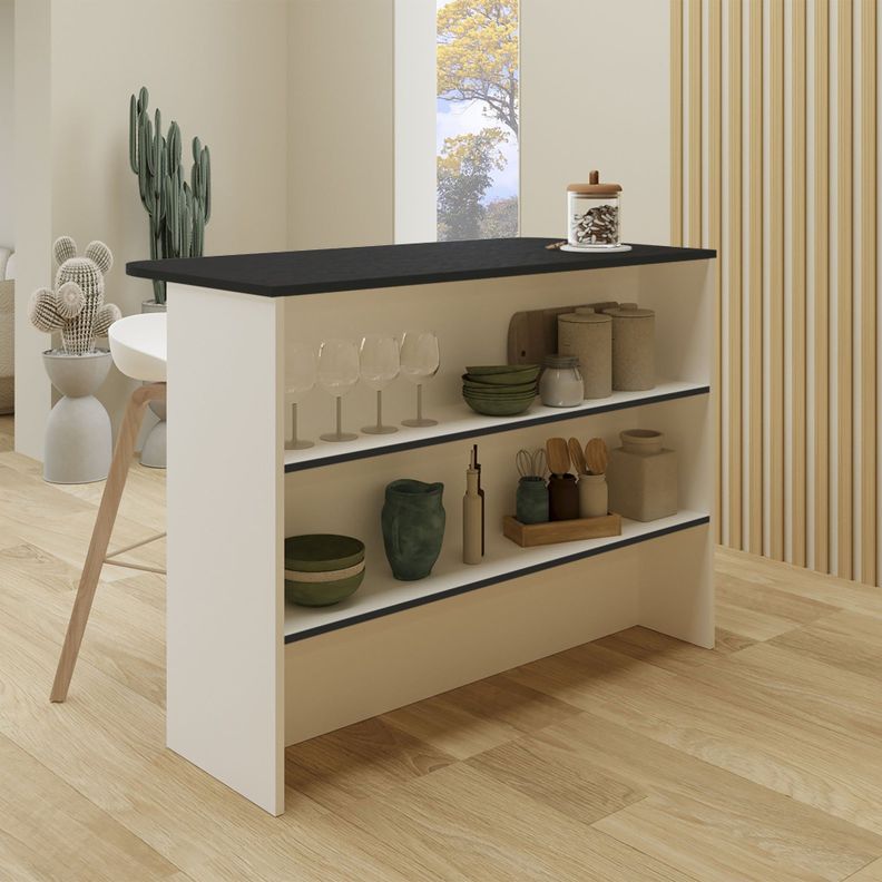 ISLA COCINA 120X60X90 CM FM-003N NEGRO-5