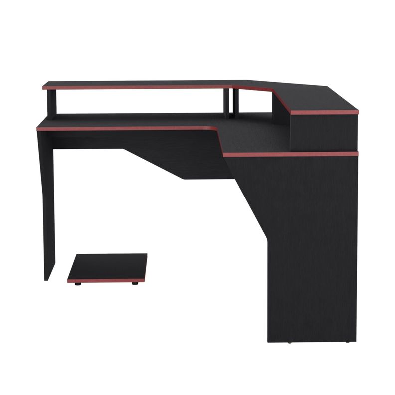 ESCRITORIO GAMER FM-046N - NEGRO CANTO ROJO-1