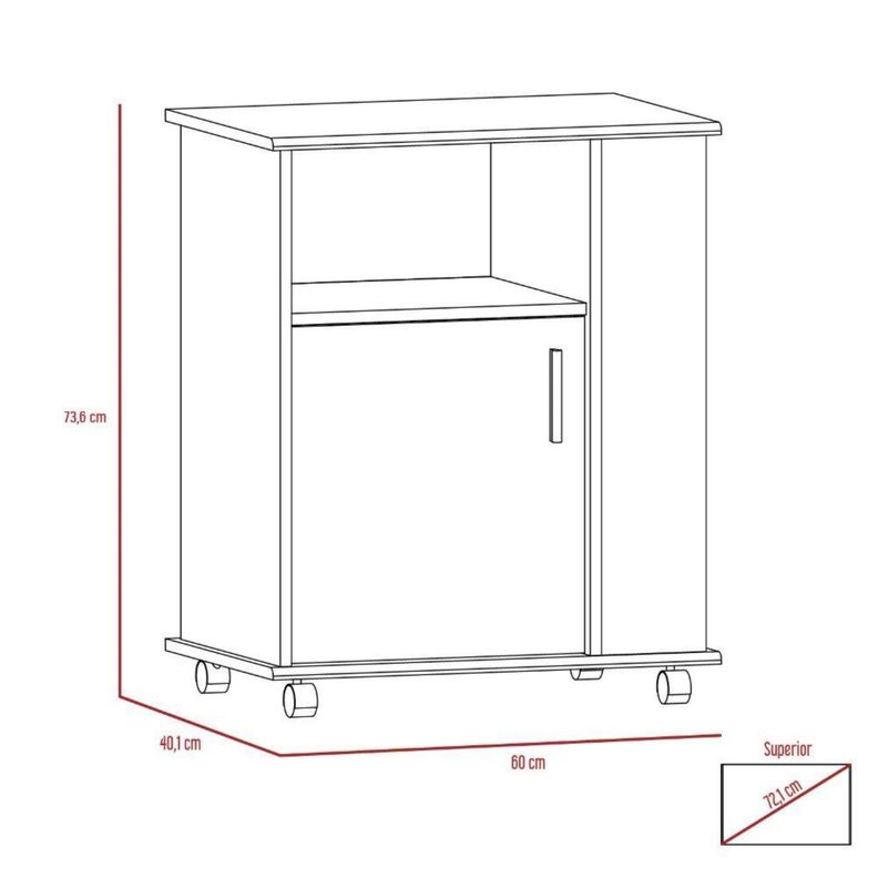 MUEBLE MICROONDAS 1 PUERTA FM-015B - BLANCO-6