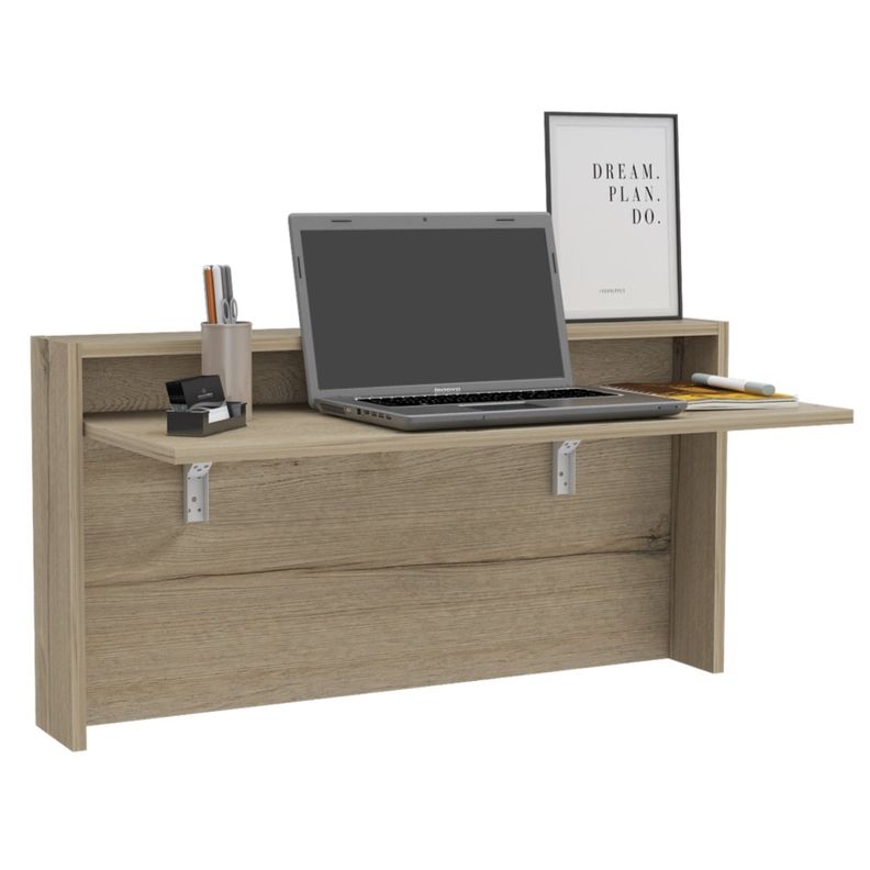 ESCRITORIO ABATIBLE DE PARED FM-040C CAFÉ CLARO-2