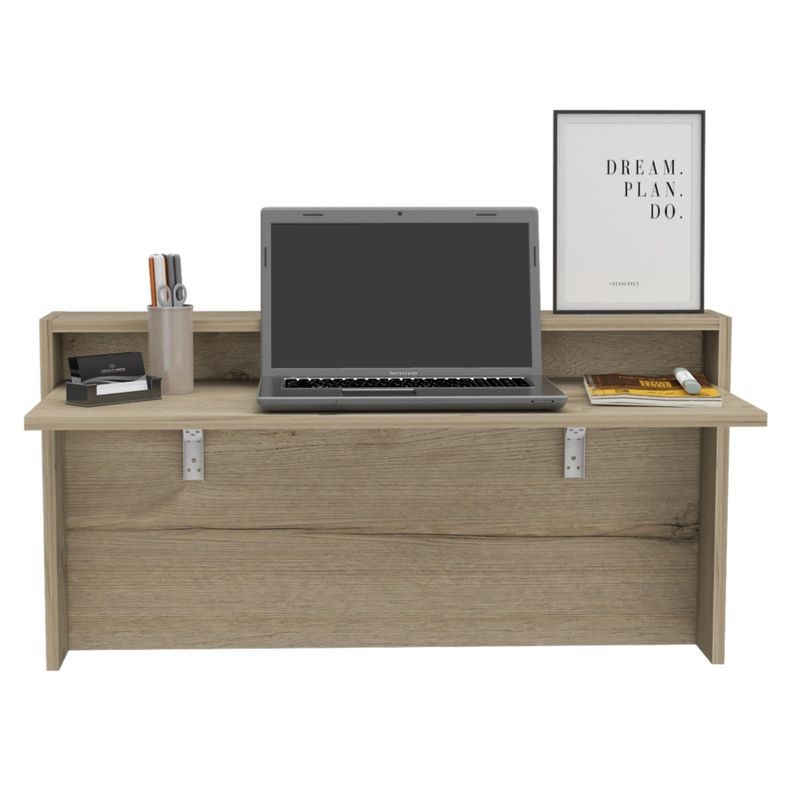 ESCRITORIO ABATIBLE DE PARED FM-040C CAFÉ CLARO-3