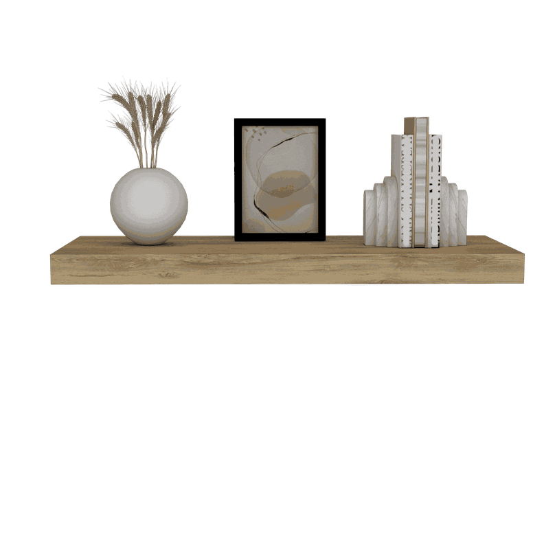 REPISA FLOTANTE 80x25x3,8 CM FM-041C X1 UNIDAD - CAFÉ CLARO-0